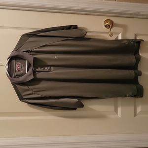 Vicious Fishing sage green short sleeve polo shirt polyester fish logo  XL EUC…